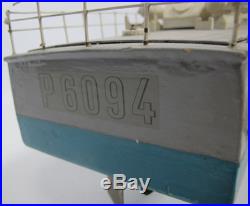P6094 Dachs Cold War German Navy Torpedo Boat Wooden Ship Model Vintage 39 yqz