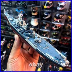 1/1000 WWII Ships Scale USS Iowa Metal + Plastic Finished Model 2022 Hot New