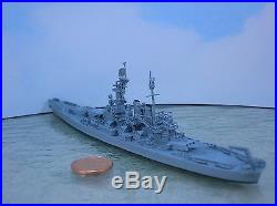 1/1200-1/1250 Neptun 1302 USS NORTH CAROLINA (BB-55) Battleship metal model USED