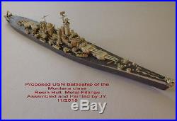 1/1200-1/1250 Youngerman Resin Ship Model USS MONTANA Battleship Never-Were WW2