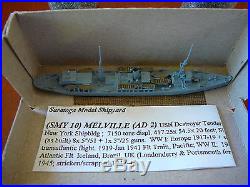1/1250 SARATOGA MODEL SHIP YARD USS MELVILLE (AD-2), U. S. DD Tender 1, #SMY 10