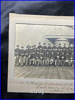 10 1/2 X 9 1916 Us Marine Uss Vermont Photo