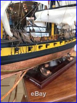 100 Wooden Tall Model Sailing Ship HMS Surprise 30 FULLY ASSEMBLED -$5 EACH