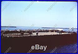 11 Vintage Slides USS MIDWAY Jet Aircraft F-11 & Others 1950s Supply Transfer +