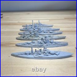 11250 Scale Lead Waterline WW2 Allied Forces Battleships LOT OF 6 Viking Brand