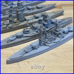11250 Scale Lead Waterline WW2 Allied Forces Battleships LOT OF 6 Viking Brand
