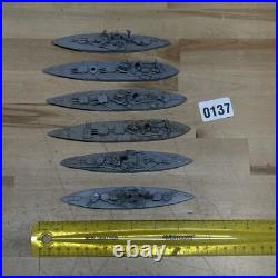 11250 Scale Lead Waterline WW2 Allied Forces Battleships LOT OF 6 Viking Brand