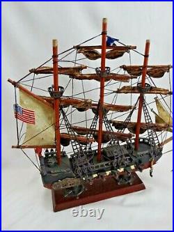 12 The Bonhomme Richard Sailing Ship Display-captain John Paul Jones-sank 1779