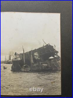 13x17 SHIPWRECK OF THE USS MAINE BATTLESHIP BOARD PHOTO HAVANA
