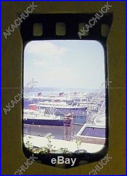 16 Slides 1960 DEFENSE RESERVE MOTHBALL FLEET Hudson River Smoke Stack Ships NYC