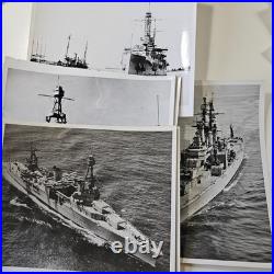 17 Diff Vintage 8 x 10 Navy Ship Photos WWII Era Hawaii & Others Lot #1