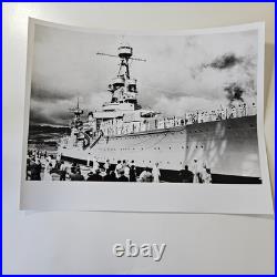 17 Diff Vintage 8 x 10 Navy Ship Photos WWII Era Hawaii & Others Lot #1