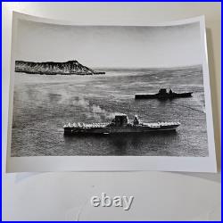 17 Diff Vintage 8 x 10 Navy Ship Photos WWII Era Hawaii & Others Lot #1