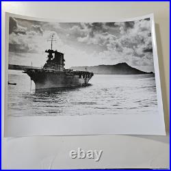 17 Diff Vintage 8 x 10 Navy Ship Photos WWII Era Hawaii & Others Lot #1