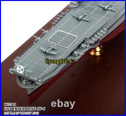 1700 USS Enterprise CV-6 US Navy Aircraft Carrier 1942 Ship Model Figure Toys