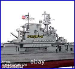 1700 USS Enterprise CV-6 US Navy Aircraft Carrier 1942 Ship Model Figure Toys