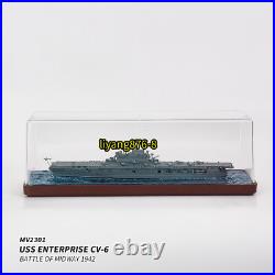 1700 USS Enterprise CV-6 US Navy Aircraft Carrier 1942 Ship Model Figure Toys