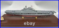 1700 USS Enterprise CV-6 US Navy Aircraft Carrier 1942 Ship Model withDisplay Box