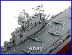 1700 USS Enterprise CV-6 US Navy Aircraft Carrier 1942 Ship Model withDisplay Box