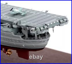 1700 USS Enterprise CV-6 US Navy Aircraft Carrier 1942 Ship Model withDisplay Box