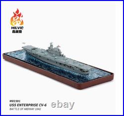 1700 USS Enterprise For MILVIC CV-6 Carrier 1942 Ship Model US Navy Aircraft