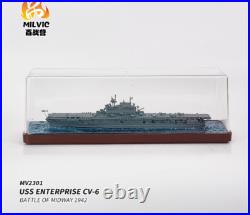 1700 USS Enterprise For MILVIC CV-6 Carrier 1942 Ship Model US Navy Aircraft