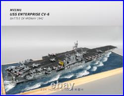 1700 USS Enterprise For MILVIC CV-6 Carrier 1942 Ship Model US Navy Aircraft