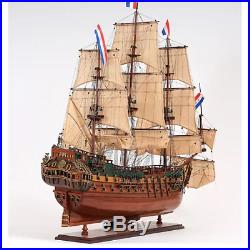 17th Century WOODEN SHIP MODEL 37 Friesland Dutch Military Collectable Decor