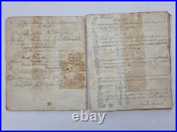1815 antique USS FRANKLIN ADAMS U. S. NAVY manuscript BAINBRIDGE RIGGING 74 GUN