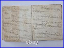 1815 antique USS FRANKLIN ADAMS U. S. NAVY manuscript BAINBRIDGE RIGGING 74 GUN