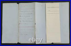 1884 antique CONDEMNED UNSERVICEABLE GOV'T PROP auctioneers BURDETT & DENNIS