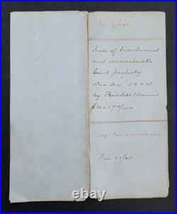 1884 antique CONDEMNED UNSERVICEABLE GOV'T PROP auctioneers BURDETT & DENNIS