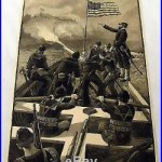 1889 magazine engraving UNITED STATES NAVY Boat-Drill