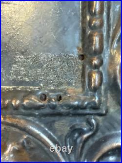 1890s Antique USS OLYMPIA Our Nations Pride Hammered Copper On Wood Mirror RARE