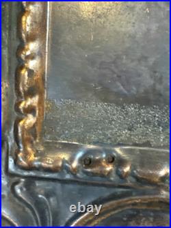 1890s Antique USS OLYMPIA Our Nations Pride Hammered Copper On Wood Mirror RARE