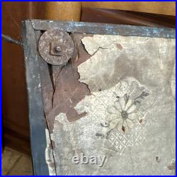 1890s Antique USS OLYMPIA Our Nations Pride Hammered Copper On Wood Mirror RARE