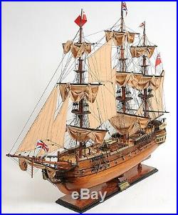 18th Century Replica DISPLAY SHIP MODEL 37 HMS Surprise Wood Decor Collectible