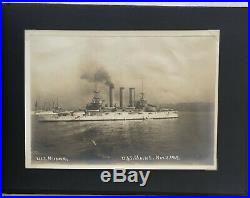 1905 U. S. Ships Photo Album Momus Missouri Maine Cumberland & Others