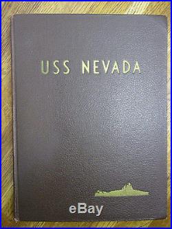 1916-1946 USS NEVADA Battleship Cruise Book WWII, Pearl Harbor, Bikini A Bomb Test
