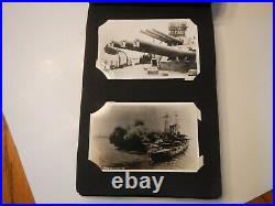 1921 U. S. S. Delaware battleship pictorial log 156 RPPC and regular postcards