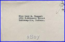 1933 USS Indianapolis Honolulu Signed Letter J. M. Smeallie US Navy Lucy Taggart