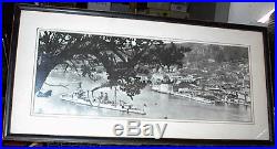 1936/1937 U. S. S. RALEIGH (CL-7), French Riviera, Original 17.5 X 6.5 Photograph