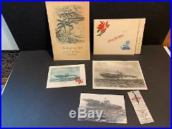 1940 Photo Album, USS Yorktown, US Navy, William Shulver, Menus, Matchbooks More