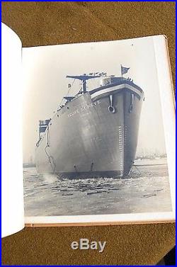 1942 Liberty Ship FELIPE DE NEVE Launching CUSTOM PHOTO ALBUM Leo Carrillo WW2