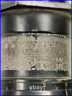 1942 Wollensak Optical Co. Us Navy Scope 10x Mark II Mod 2