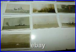 1943 WW2 Pacific Navy Attack Snapshot Photos, USS Selfridge, Vella Lavella