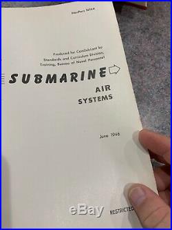 1946 US Naval Submarine Air Systems, Over 60 Foldout Illustrations, RARE