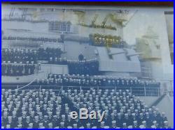 1952 Uss New Jersey Battleship Us Navy Ships Company Photo Capt. Mccorkle Rare