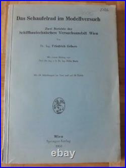 1952 Wien Austria Marine Ship Schiffbautechnischen Rare Book 59 Fotos 50 Plan