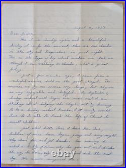 1956 USS Randall This is the Ship I Sailed On Original envelope & letter home